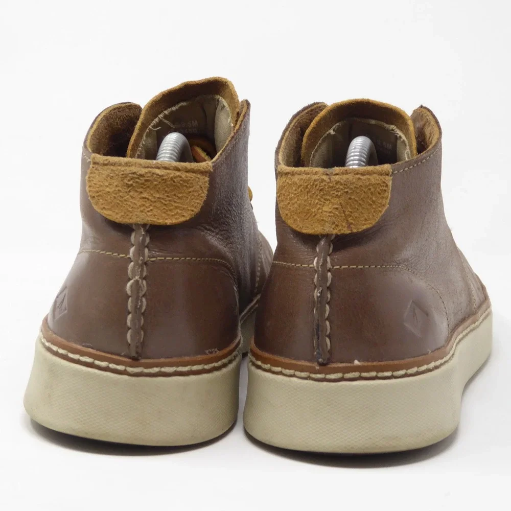 Sperry Mens Clipper Chukka Boots Brown Leather STS13450 9.5